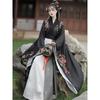 Chinese Wei, Jin, Southern And Northern Dynasties Style Hanfu For Women Wide Sleeves, Waist-length Cross-collar One-piece Skirt Modified Suit