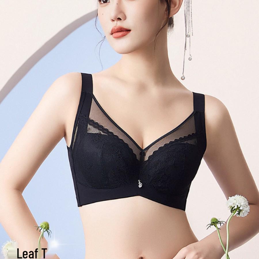 CDE Light Luxury Lace Underwire Bra for Big Busts - Slimming, Lifting, and Gathering Effect