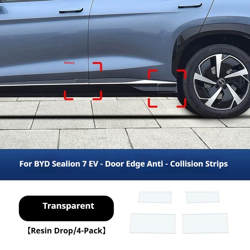 For BYD Sealion 7 EV Car Door Handle Anti Scratch Sticker Anti Scratch Strip for Rearview Mirror Transparent Protective Film