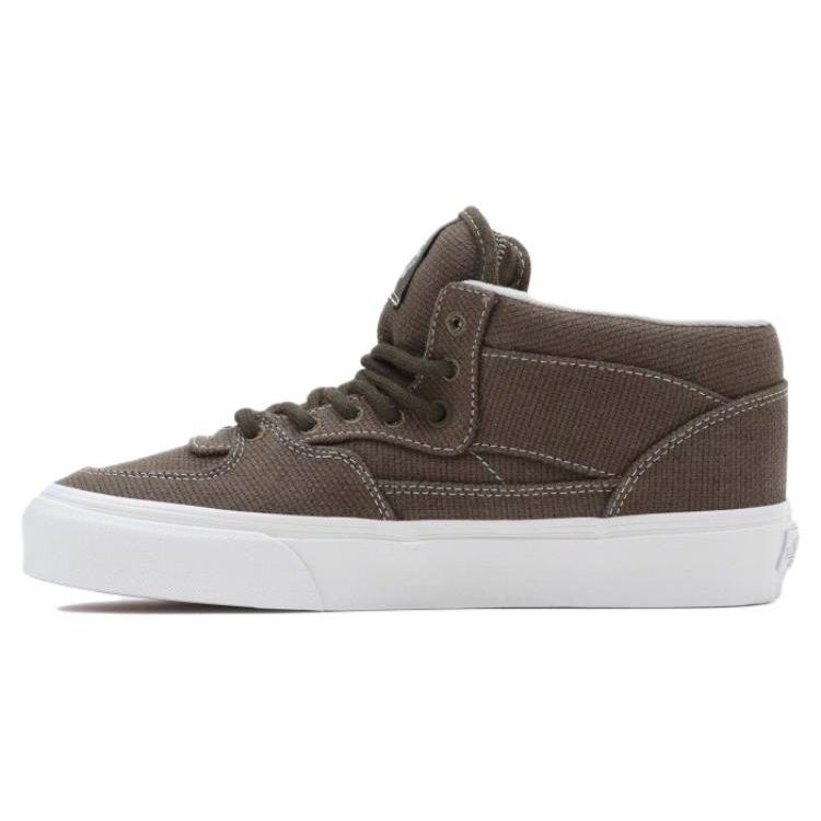 Vans Half Cab CP VR3 LX Round Toe Comfortable Wrap Warm Mid-Top Skate Shoes Unisex Skate Shoes Beige VN0007PUDOL1