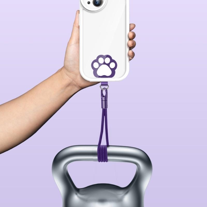 Anti Drop Phone Lanyard Adjustable Length Metal Auto Locking Clasp Polyester Wristband For Mobile Devices Small Gadgets