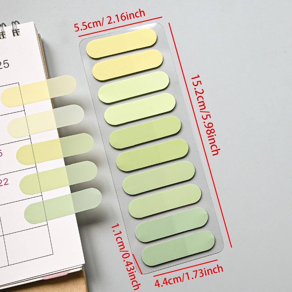 200-2400Sheets Transparent Index Creative Memo Pads Office School Stationery Self-Adhesive Stickers Posted It Sticky Note Pads