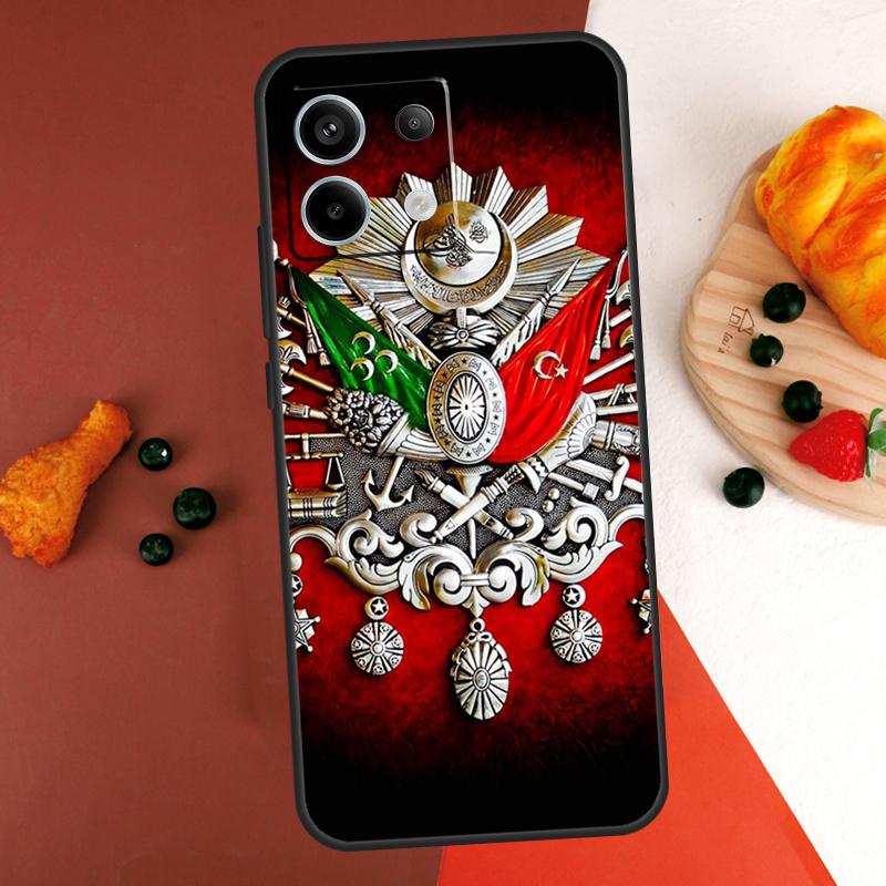 Ottoman Empire Coat Case For Xiaomi Redmi Note 13 14 Pro 9 10 11 12 Pro 10S 11S 12S Redmi 13C 10C 12C 14C Coque