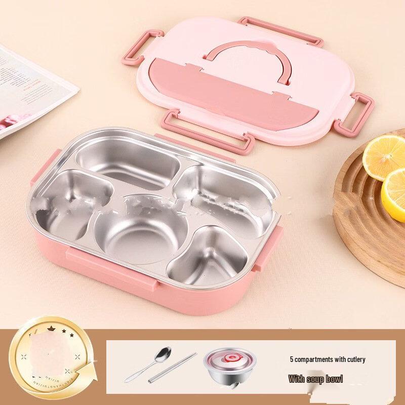 Zhishi 304 Stainless Steel Divided Insulated Lunch Box