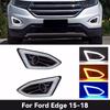 Compatible with 15-17 Ford Edge Daytime Running Lights, Yellow Turn Signal