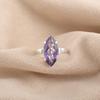 Iolith Edelstein 925 Sterling Silber Schmuck Handgefertigter Ring Geschenk für Freundin RR-65-9