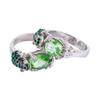 Charming Cut Oval Green Rich Frog Rhinestone Accessories Wedding Party Jewelry Birthday Gift