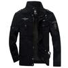 Spring and Autumn Men's Medium Green Jacket Top Men's Pure Cotton Jacket Large Size Casual Tooling Jacket Men's Jacket