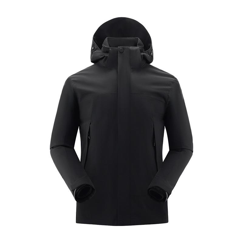 

Куртка 3-в-1, ветрозащитная, водонепроницаемая, для катания на лыжах, со съемной пуховой подкладкой и логотипом на заказ, для осени и зимы XL