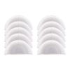 White Cotton Shoulder Pads Heavy Duty Sewing Accessory for Clothes Professional Fashion Sewing