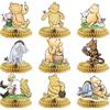 9Pcs Winnie The Pooh Honeycomb Centerpieces For Baby Shower, Party Supplies