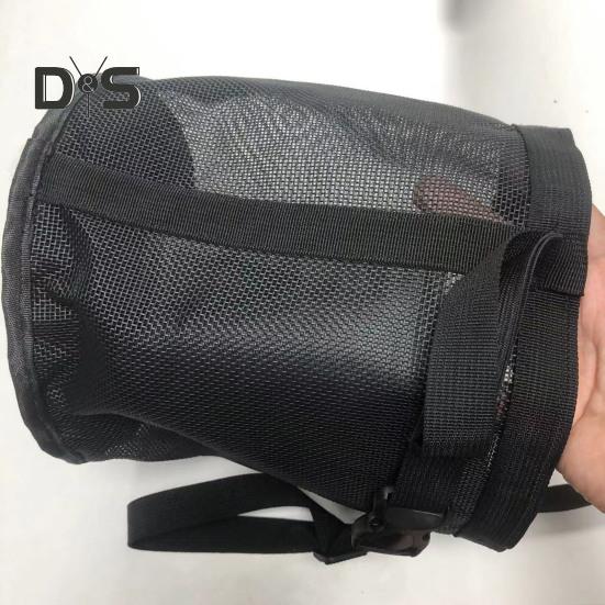 Horse Feed Bag Heavy Duty Mesh Horse Feeder with Adjustable Strap Horse Muzzle Feed Bucket for Feeding Grain Powder Supplements