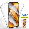 360 Full Body Protector Case For Xiaomi Poco M6 X6 C65 X7 F7 C85 Redmi 13C 15C 14C 15 Note 14 10 12 Pro 14T 15T 13 11 Double Sided Clear Cover