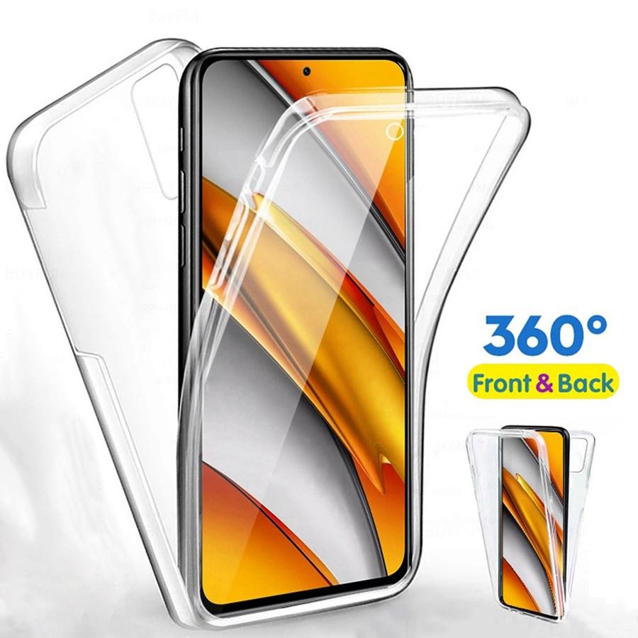 360 Grad Vollkörperschutzhülle Für Xiaomi Poco M6 X6 C65 X7 F7 C85 Redmi 13C 15C 14C 15 Note 14 10 12 Pro 14T 15T 13 11 Doppelseitige Klare Abdeckung