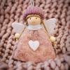 Angel Doll Pendants Plush Ornaments, Christmas Fairy Girl Hanging Pendant for Decorative Garlands Tree Home Decor, Party, New Year, Birthday