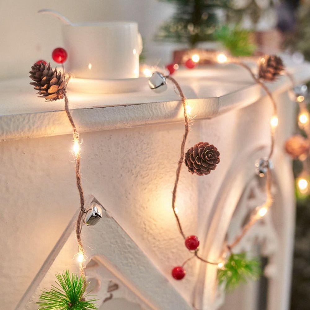 Vánoční potřeby Květiny Poinsettia Vánoční dekorace Vánoční girlanda Světelný řetěz Domácí dekorace