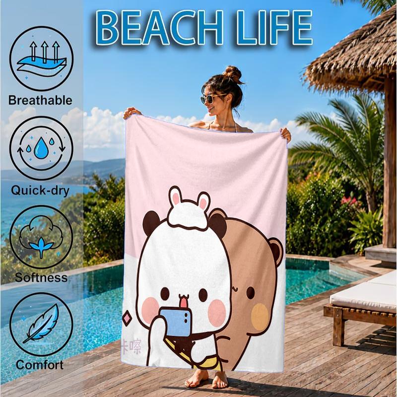 Bobo Dudu In Love Beach Towel, Microfiber Beach Towel, Perfect For Pool, Beach, Travel, Home Decor Beach Party Fan Gifts