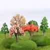 Plastic Sakura Miniatures Model Simulation Trees Landscape Micro Figurines   Home Decoratio