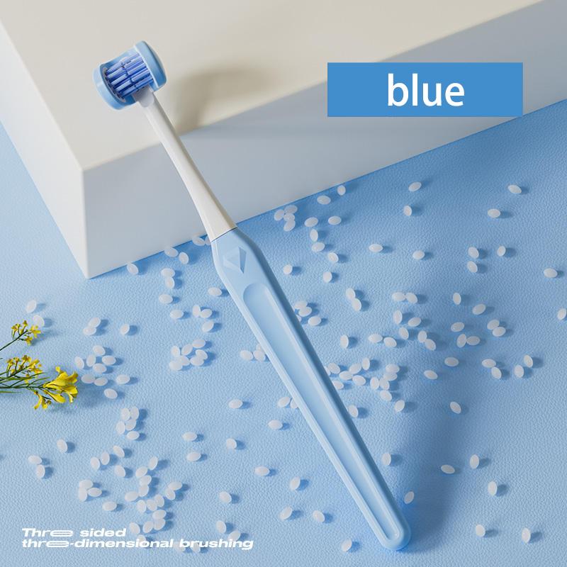 

HOOPET трехсторонняя зубная щетка для домашних животных щетка для чистки полости рта средства по уходу за зубами домашних животных чистка зубов собак и кошек инструмент для ухода за зубами синий