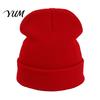 Outdoor Sports Winter Hat Unisex Solid Color Knit Beanies, Classic Slouchy Skull Cap for Winter, Knitted Casual Warm Headwear Men Women, Soft Thermal