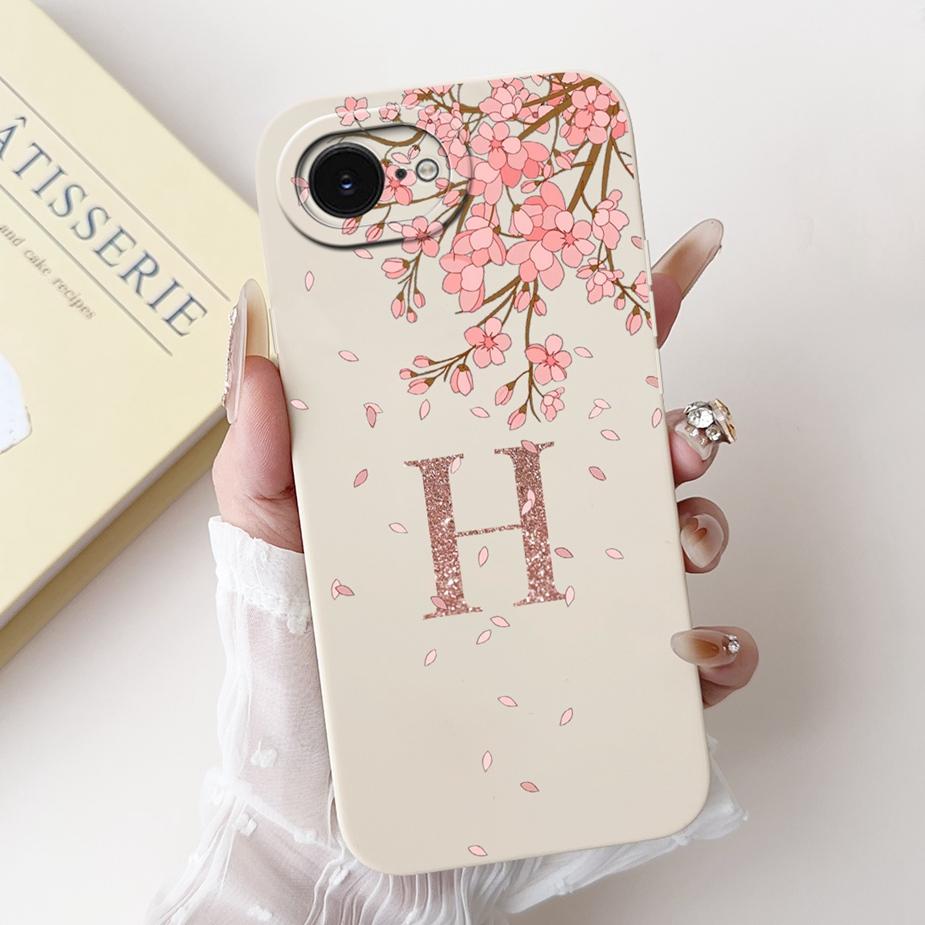 For Apple iPhone 16E 5G Case 2025 New A-Z Crown Letters Cover Soft TPU Len Protective Phone Case For iPhone SE 4 iPhone16e Shell
