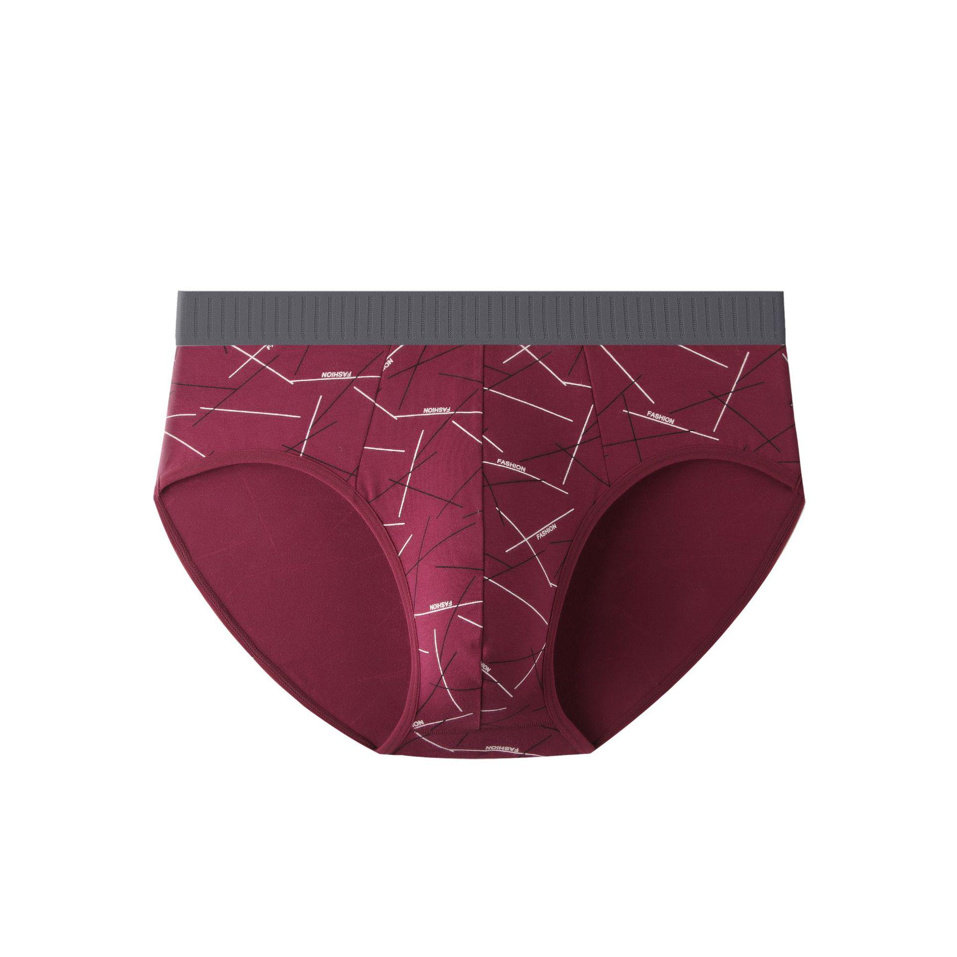 

Мужские трусы средней посадки из хлопка с принтом, удобные, дышащие, антибактериальные, с хлопковым поясом XL