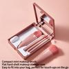1SET/5PCS Square Mirror Case Makeup Brush with Mirror Mini Multi-function Portable Small Set Loose Powder Brush Foundation Brush