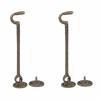 2pcs Brass Hook and Eye Latch 6.9 Inch Barn Door Latch Wind Brace Window Latches  Window