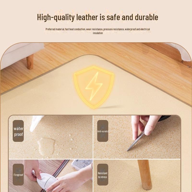 Graphene Electric Floor Heating Pad - Portable, Household Carbon Crystal Carpet for Living Room