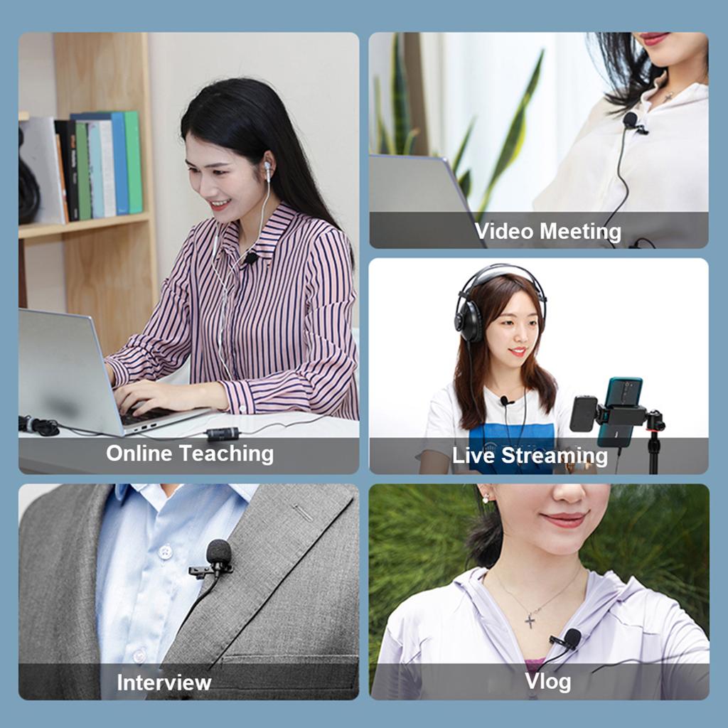 BOYA BY-M1 Pro II   Clip-on Microphone  -directional Condenser   Mic 3.5mm TRRS Plug 6M   Cable Plug-and-Play for Smartphone Camera