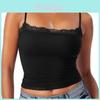 Girl Style Lace Camisole Top With Polyester Fabric For Casual Wear Spring
