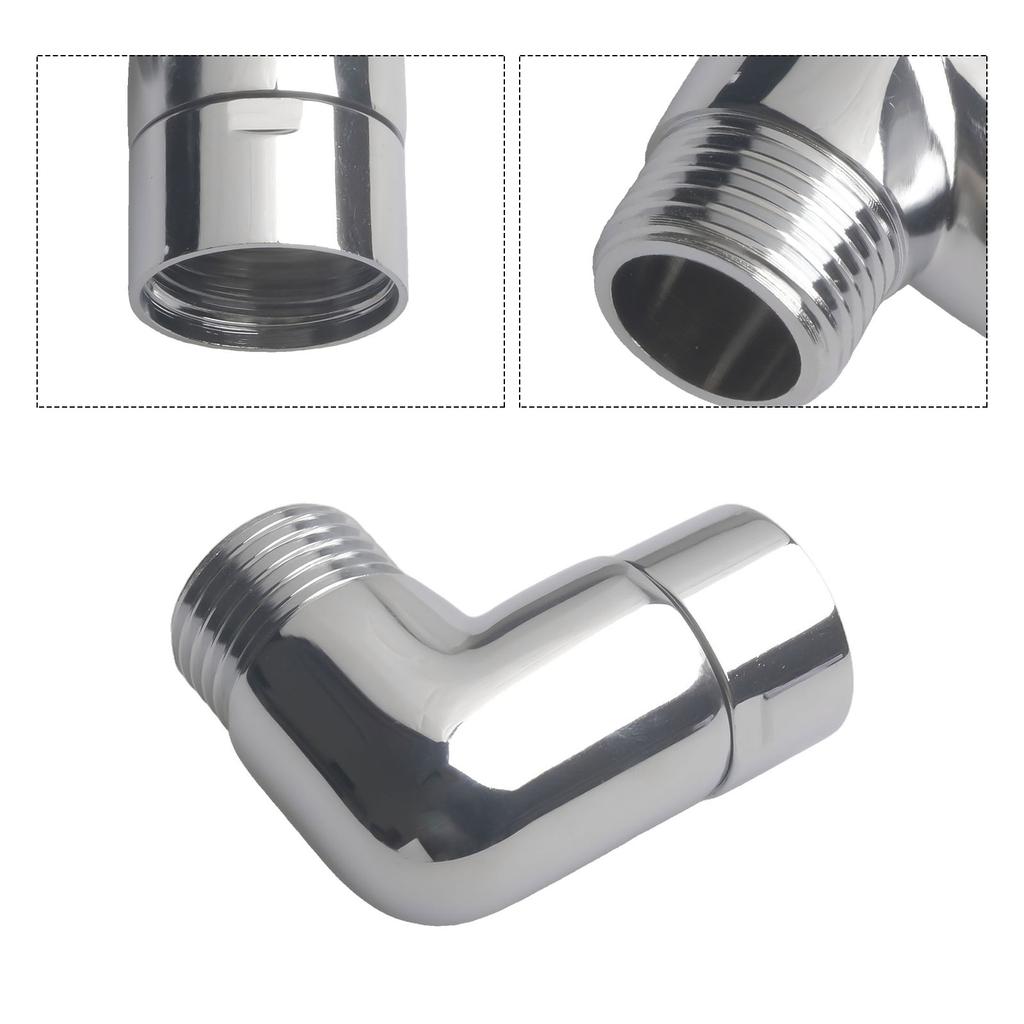 Adjustable Degree Shower Head Elbow Adapter Wall Mounted