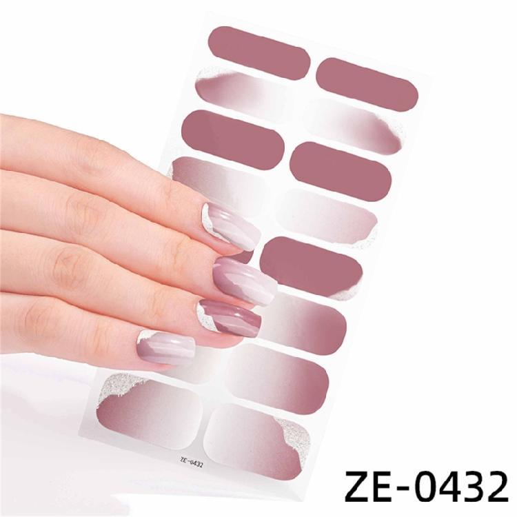 Selbstklebende Maniküre Dekoration Nagelstreifen Mode Nagelaufkleber für Frauen