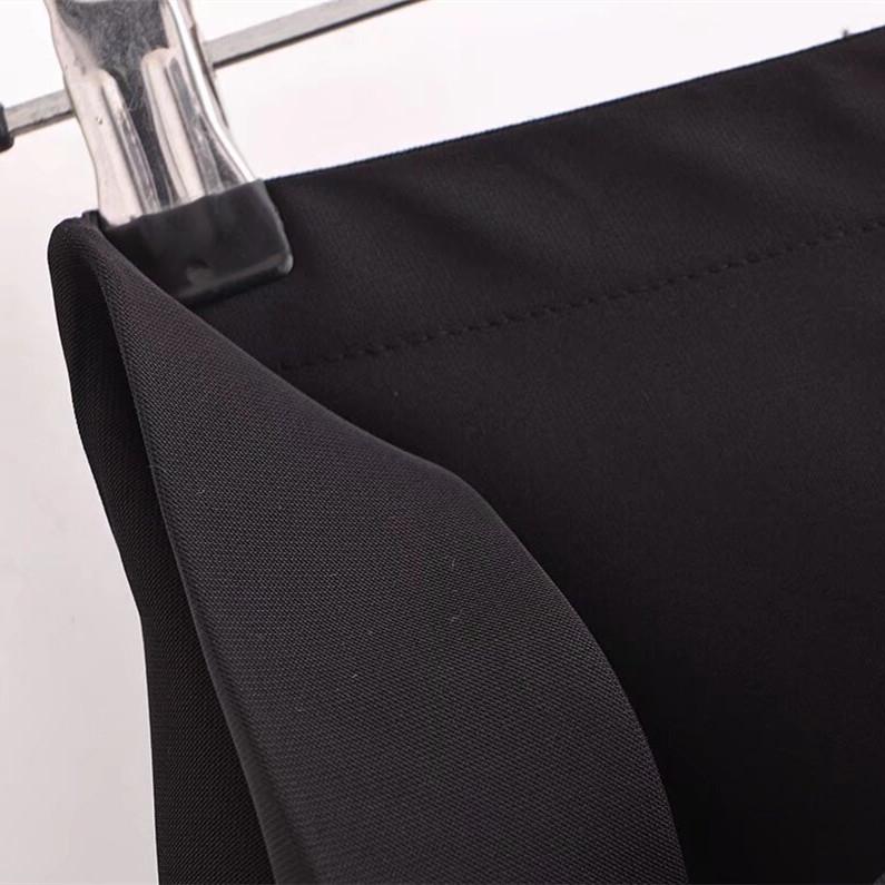 2025 Spring Women's Slim Crepe High-Waisted Casual Midi Skirt