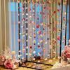 30/40/50Pcs Fishing Line Bohemian Style Artificial Flowers Floating Petals Water Falls Set Random Pink Flowers Pink DIY Pendants
