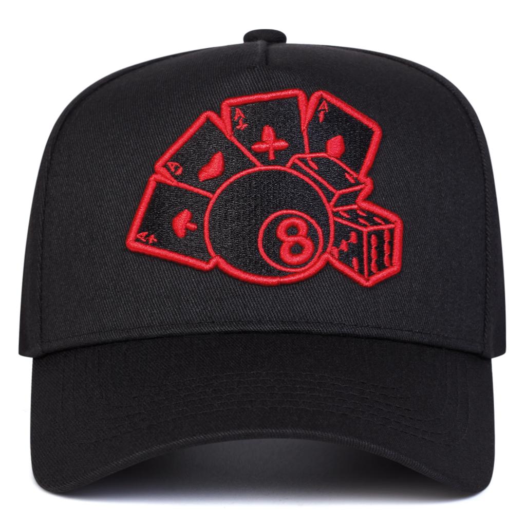 Unisex Poker Embroidery Baseball Caps Spring and Autumn Outdoor Adjustable Casual Hats Sunscreen Hat Sports Cap