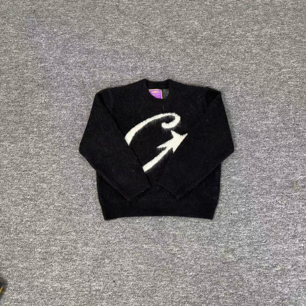 Corteiz Trendy Woolen Zipper Cardigan - American Retro Street Hip Hop Unisex Jacket