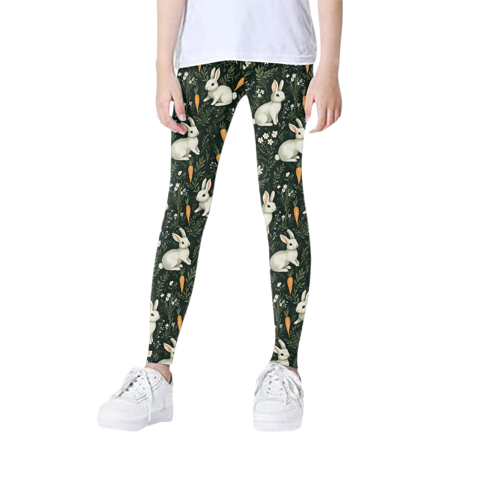 

Girls Slim Fit Leggings - Color Base Layer Pants 110