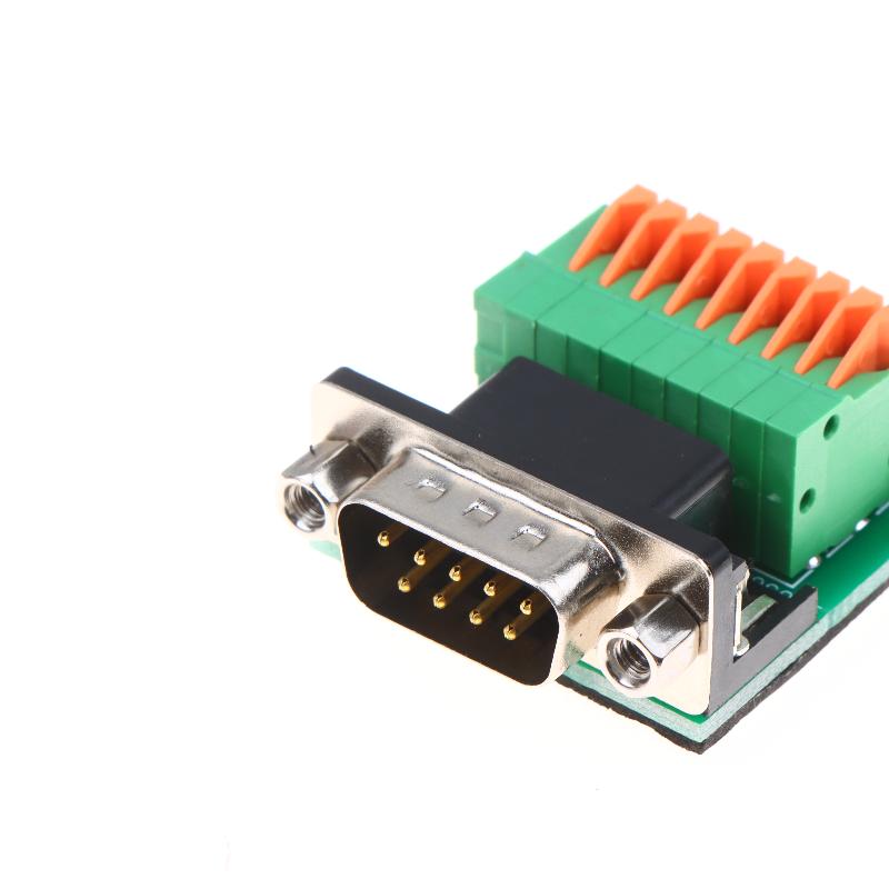 DB9 Male Female RS485 RS422 9Pin Terminal Adapter Solderless Connector for Industrial Automation and Serial Communication Applications
