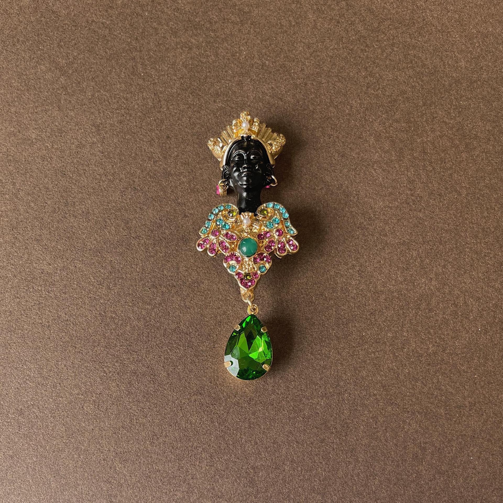 

Винтажная брошь в стиле барокко для мужчин и женщин в виде лисы и кошки в виде музыкального инструмента