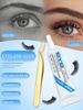 1PC 7g False Eyelash Adhesive+1PC Eyelash Tweezers, Quick Drying For Grafting False Eyelashes, Seaml