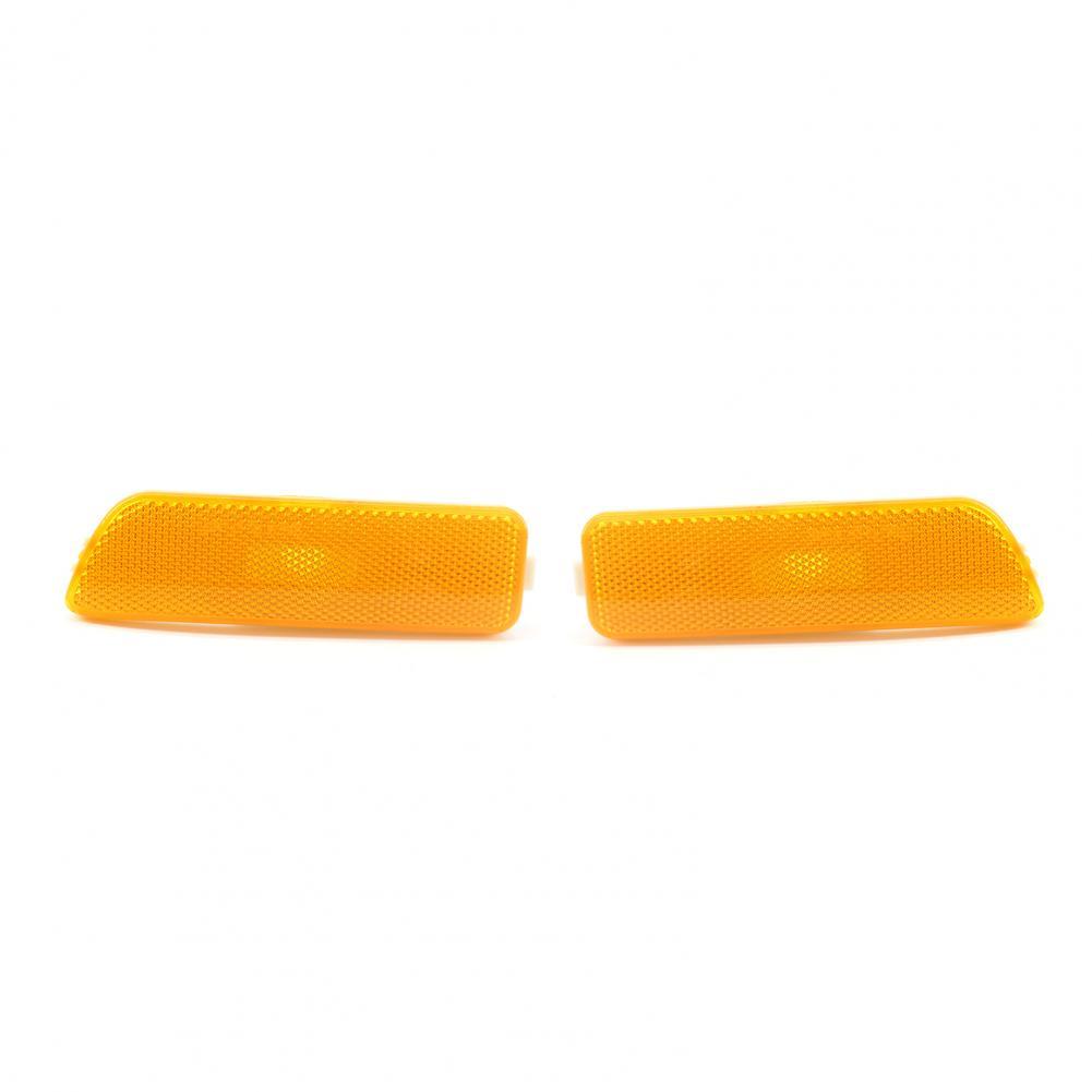 

Turn Signal Lamp ABS 2Pcs Side Marker Light Housing Modified Parts External Warning Bezel 1JM945071 1JM945072 for VWs Golf 4 жёлтый