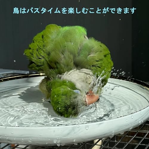 Bird Bath, Water Play, Bathtub, Parakeet, Finch, Heatstroke Prevention, Heat Relief, Small Bird Bathtub, External Bird Bath Container, Automatic Showe