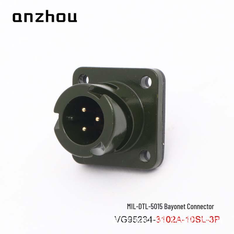 3-Core Military Aviation Connector VG95234-10SL-3P Bayonet CA08COME-10SL-3S