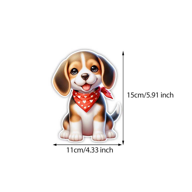 

Cute Beagle Car Sticker Vinyl Decal Waterproof Rear Window Motorcycle Camper Bumper Truck Laptop Decoration TM328 A-15cm Longest Side