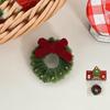 Bow Mini Wreath Keychain Cartoon Christmas Brooch Cute Christmas Pendant  Car Key Pendant