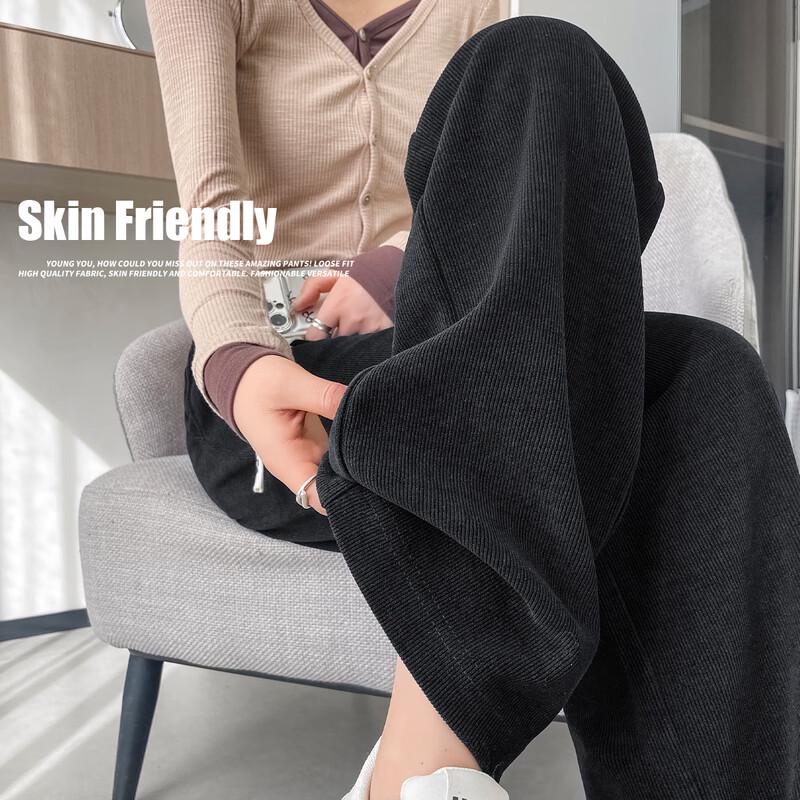 Handu Yishe Women's Slim Straight-Leg Commuter Trousers