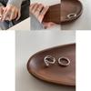 Sleek Minimalist Copper Ring For Women Geometric Shape Adjustable Stylish Chic Jewelry