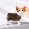 Mini Dashboard Ornament 3D Craft Aquarium Ornament Unique Mini Corgi Resin Figurine  Car Decoration