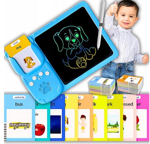 Card Reader Learning English Tablet 112 Cards Educational Toy for Children